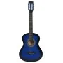 Set de guitarra clásica niños principiantes 8 pzas azul 3/4 36" de vidaXL, Guitarras - Ref: Foro24-70117, Precio: 68,38 €, De...