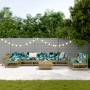Juego de sofás de jardín 10 pzas madera de pino impregnada de vidaXL, Conjuntos de jardín - Ref: Foro24-3250675, Precio: 729,...