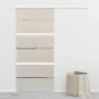 Schiebetür mit ESG-Glas und silbernem Aluminium 102,5x205 cm von vidaXL, Türen - Ref: Foro24-288060, Preis: 280,61 €, Rabatt: %