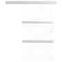 Puerta corredera vidrio ESG y aluminio plateado 102,5x205 cm de vidaXL, Puertas - Ref: Foro24-288060, Precio: 285,02 €, Descu...