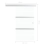 Puerta corredera vidrio ESG y aluminio plateado 102,5x205 cm de vidaXL, Puertas - Ref: Foro24-288060, Precio: 285,02 €, Descu...