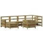 Juego de sofás de jardín 7 pzas madera de pino impregnada de vidaXL, Conjuntos de jardín - Ref: Foro24-3250971, Precio: 510,4...
