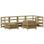 Juego de sofás de jardín 7 pzas madera de pino impregnada de vidaXL, Conjuntos de jardín - Ref: Foro24-3250967, Precio: 485,0...
