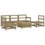 Juego de sofás de jardín 6 piezas madera de pino impregnada de vidaXL, Conjuntos de jardín - Ref: Foro24-3250751, Precio: 349...