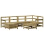 Juego de sofás de jardín 7 pzas madera de pino impregnada de vidaXL, Conjuntos de jardín - Ref: Foro24-3250959, Precio: 415,3...