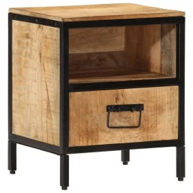 Mesita de noche madera maciza de mango 40x35x50 cm de vidaXL, Mesitas de noche - Ref: Foro24-358912, Precio: 103,71 €, Descue...