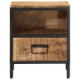 Mesita de noche madera maciza de mango 40x35x50 cm de vidaXL, Mesitas de noche - Ref: Foro24-358912, Precio: 105,77 €, Descue...