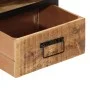 Mesita de noche madera maciza de mango 40x35x50 cm de vidaXL, Mesitas de noche - Ref: Foro24-358912, Precio: 103,71 €, Descue...
