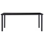 Juego de comedor 7 piezas cuero sintético negro de vidaXL, muebles para cocinas y comedores - Ref: Foro24-3053111, Precio: 71...