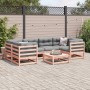 Set de sofás jardín 7 pzas con cojines madera abeto Douglas de vidaXL, Conjuntos de jardín - Ref: Foro24-3299314, Precio: 679...