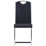 Juego de comedor 7 piezas cuero sintético negro de vidaXL, muebles para cocinas y comedores - Ref: Foro24-3053111, Precio: 71...