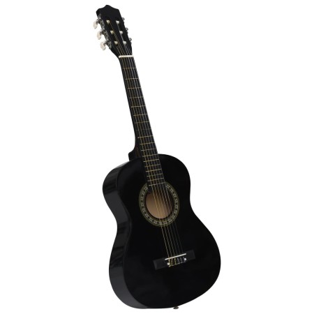 Guitarra clásica para niños y principiantes negro 1/2 34" de vidaXL, Guitarras - Ref: Foro24-70126, Precio: 60,17 €, Descuent...