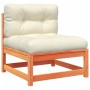 Set de sofás jardín 8 pzas con cojines madera pino marrón cera de vidaXL, Conjuntos de jardín - Ref: Foro24-3299557, Precio: ...