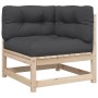 Juego de sofás de jardín 8 pzas con conjines madera maciza pino de vidaXL, Conjuntos de jardín - Ref: Foro24-3299323, Precio:...