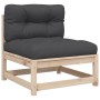 Juego de sofás de jardín 8 pzas con conjines madera maciza pino de vidaXL, Conjuntos de jardín - Ref: Foro24-3299323, Precio:...