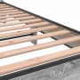 Estructura cama madera ingeniería metal gris Sonoma 75x190 cm de vidaXL, Camas y somieres - Ref: Foro24-845750, Precio: 67,38...