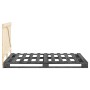 Estructura de cama con cabecero madera pino gris 160x200 cm de vidaXL, Camas y somieres - Ref: Foro24-3281565, Precio: 232,67...