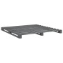 Estructura de cama con cabecero madera de pino gris 200x200cm de vidaXL, Camas y somieres - Ref: Foro24-3281567, Precio: 258,...