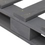 Estructura de cama con cabecero madera de pino gris 200x200cm de vidaXL, Camas y somieres - Ref: Foro24-3281567, Precio: 258,...