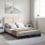 Estructura de cama con cabecero madera pino gris 140x200 cm de vidaXL, Camas y somieres - Ref: Foro24-3281546, Precio: 213,41...