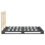 Estructura de cama con cabecero madera pino gris 140x200 cm de vidaXL, Camas y somieres - Ref: Foro24-3281546, Precio: 213,41...