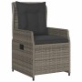 Sillones reclinables de jardín 2 uds ratán sintético gris de vidaXL, Sillas de jardín - Ref: Foro24-368654, Precio: 289,13 €,...