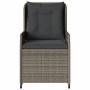 Sillones reclinables de jardín 2 uds ratán sintético gris de vidaXL, Sillas de jardín - Ref: Foro24-368654, Precio: 289,13 €,...