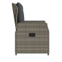 Sillones reclinables de jardín 2 uds ratán sintético gris de vidaXL, Sillas de jardín - Ref: Foro24-368654, Precio: 289,13 €,...
