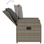 Sillones reclinables de jardín 2 uds ratán sintético gris de vidaXL, Sillas de jardín - Ref: Foro24-368654, Precio: 289,13 €,...