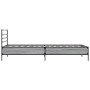Estructura cama madera ingeniería metal gris Sonoma 90x200 cm de vidaXL, Camas y somieres - Ref: Foro24-845585, Precio: 77,74...