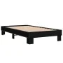 Black engineered wood and metal bed frame 90x190 cm by vidaXL, Beds and slatted bases - Ref: Foro24-845882, Price: 66,43 €, D...