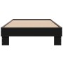Estructura de cama madera de ingeniería y metal negra 90x190 cm de vidaXL, Camas y somieres - Ref: Foro24-845882, Precio: 67,...