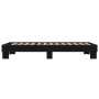 Estructura de cama madera de ingeniería y metal negra 90x190 cm de vidaXL, Camas y somieres - Ref: Foro24-845882, Precio: 67,...