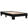 Black engineered wood and metal bed frame 90x190 cm by vidaXL, Beds and slatted bases - Ref: Foro24-845882, Price: 66,43 €, D...
