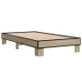 Estructura cama madera ingeniería metal roble Sonoma 100x200 cm de vidaXL, Camas y somieres - Ref: Foro24-845868, Precio: 68,...