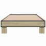 Estructura cama madera ingeniería metal roble Sonoma 100x200 cm de vidaXL, Camas y somieres - Ref: Foro24-845868, Precio: 68,...