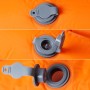 Colchón de camping autoinflable con almohada 1 persona naranja de vidaXL, Colchones de aire - Ref: Foro24-4007104, Precio: 39...