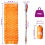 Colchón de camping autoinflable con almohada 1 persona naranja de vidaXL, Colchones de aire - Ref: Foro24-4007104, Precio: 39...