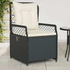 Sillones de jardín reclinables 2 uds ratán sintético negro de vidaXL, Sillas de jardín - Ref: Foro24-368661, Precio: 187,57 €...