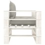 Sofá de palets para jardín madera con cojines taupe de vidaXL, Sofás de exterior - Ref: Foro24-3052396, Precio: 110,56 €, Des...