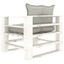 Sofá de palets para jardín madera con cojines taupe de vidaXL, Sofás de exterior - Ref: Foro24-3052396, Precio: 109,32 €, Des...