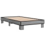 Estructura cama madera ingeniería metal gris Sonoma 75x190 cm de vidaXL, Camas y somieres - Ref: Foro24-845880, Precio: 65,39...
