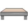 Estructura cama madera ingeniería metal gris Sonoma 75x190 cm de vidaXL, Camas y somieres - Ref: Foro24-845880, Precio: 65,39...