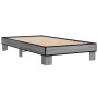 Estructura cama madera ingeniería metal gris Sonoma 75x190 cm de vidaXL, Camas y somieres - Ref: Foro24-845880, Precio: 65,39...