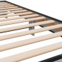 Estructura cama madera ingeniería metal gris Sonoma 75x190 cm de vidaXL, Camas y somieres - Ref: Foro24-845880, Precio: 65,39...