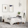 Estructura cama madera ingeniería metal roble ahumado 135x190cm de vidaXL, Camas y somieres - Ref: Foro24-845894, Precio: 97,...