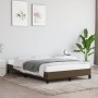 Estructura de cama tela marrón oscuro 120x190 cm de vidaXL, Camas y somieres - Ref: Foro24-3269608, Precio: 103,20 €, Descuen...
