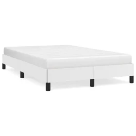 Estructura de cama cuero sintético blanco 120x190 cm de vidaXL, Camas y somieres - Ref: Foro24-3269620, Precio: 116,52 €, Des...