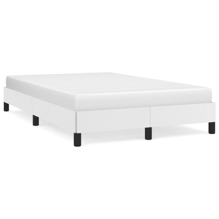 Estructura de cama cuero sintético blanco 120x190 cm de vidaXL, Camas y somieres - Ref: Foro24-3269620, Precio: 118,77 €, Des...