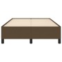 Estructura de cama tela marrón oscuro 120x190 cm de vidaXL, Camas y somieres - Ref: Foro24-3269634, Precio: 111,25 €, Descuen...